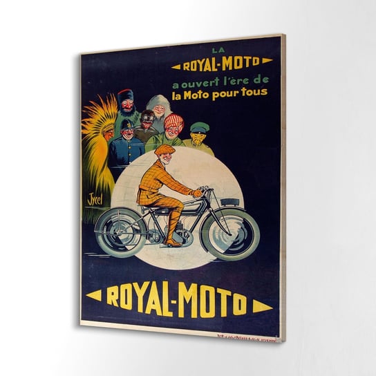ArtprintCave, Wydruk na płótnie, Plakat motocykl Royal Moto, 60x80 cm ArtPrintCave