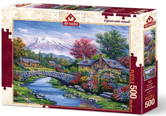 Artpuzzle, puzzle, Piękna chatka nad rzeką, 500 el. Artpuzzle