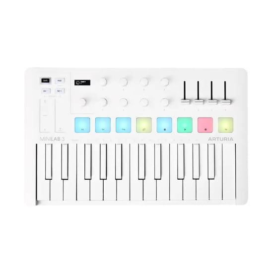 'ARTURIA MINILAB 3 ALPINE WHITE - KLAWIATURA STERUJĄCA ARTURIA ART000144' ARTURIA