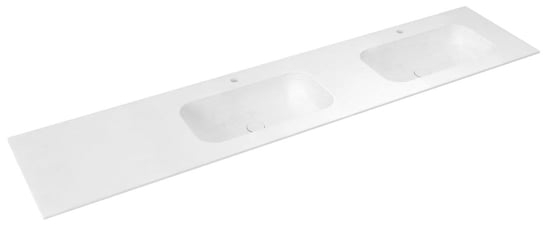 ARUBA umywalka podwójna prawa, 250x51,5 cm, Rockstone biały mat Inna marka