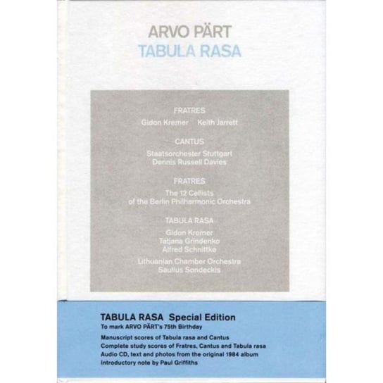 Arvo Part: Tabula Rasa Various Artists