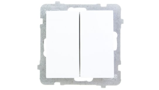 AS Przycisk podwójny zwierny biały ŁP-17G/m/00 OSPEL