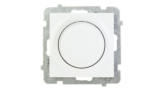 AS Ściemniacz przyciskowo-obrotowy /żarowy i halogenowy/ biały ŁP-8G/m/00 OSPEL