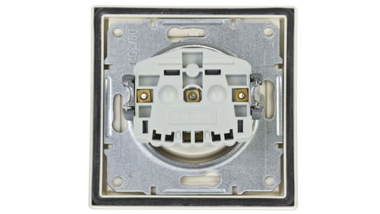 ASFORA Gniazdo pojedyncze z/u IP44 z przesłonami kremowe EPH2800323 Schneider Electric