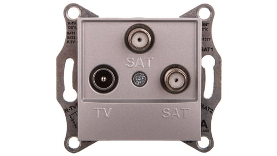 ASFORA Gniazdo TV-SAT-SAT końcowe (1dB) bez ramki aluminium EPH3600161 Schneider Electric