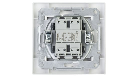 ASFORA Przycisk podwójny zaciski śrubowe biały EPH1100321 Schneider Electric