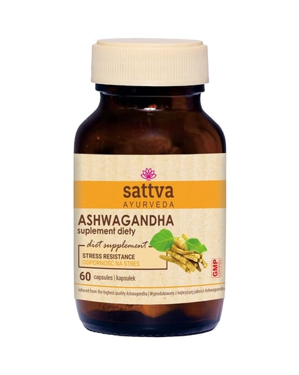 ASHWAGANDHA EKSTRAKT (450 mg) Suplement diety, 60 kaps. - SATTVA Sattva