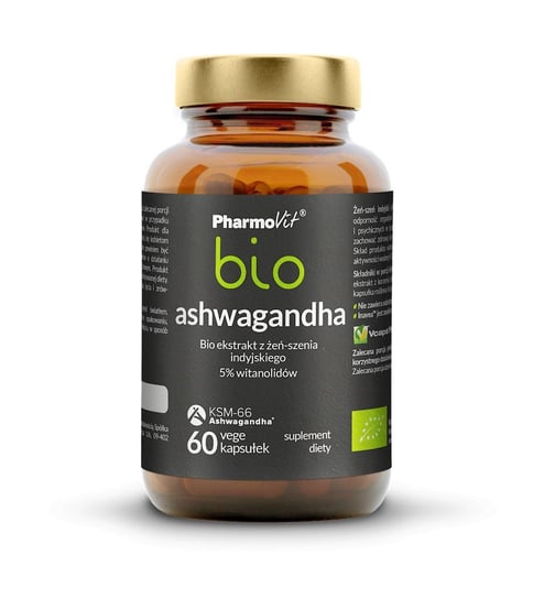 ASHWAGANDHA EKSTRAKT BIO Suplement diety, 60 kaps. 33 g - PHARMOVIT Pharmovit