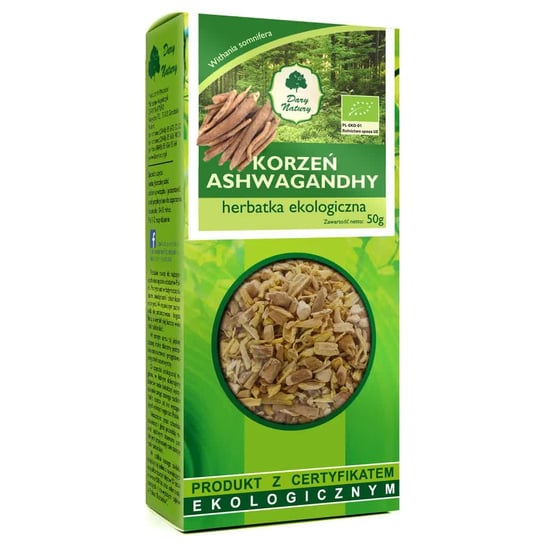 ASHWAGANDHA KORZEŃ EKO (Suplement diety, 50 g) Dary Natury Inna marka