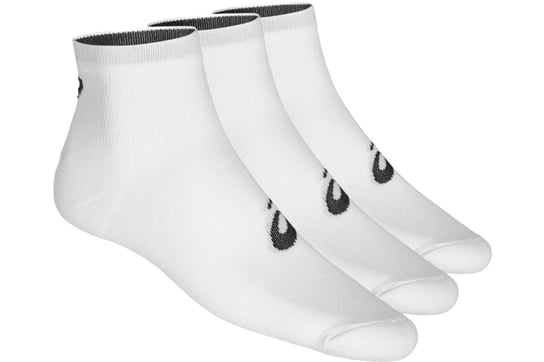 Asics 3PPK Quarter Sock 155205-0001, Kobieta/Mężczyzna, skarpetki, Biały Asics