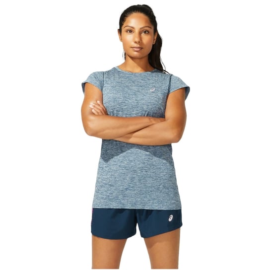 ASICS Race Seamless SS Tee 2012A786-402, damski t-shirt niebieski Asics