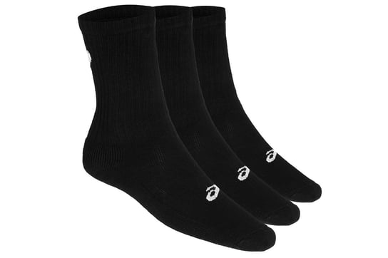 Asics, Skarpetki 3PPK Crew Sock 155204-0900, kobieta/mężczyzna, czarne, rozmiar 35/38 Asics