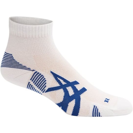 Asics, Skarpetki do biegania, Cushioning  Sock 2 Pak | biało-niebieskie - Rozmiary 35-38 Asics