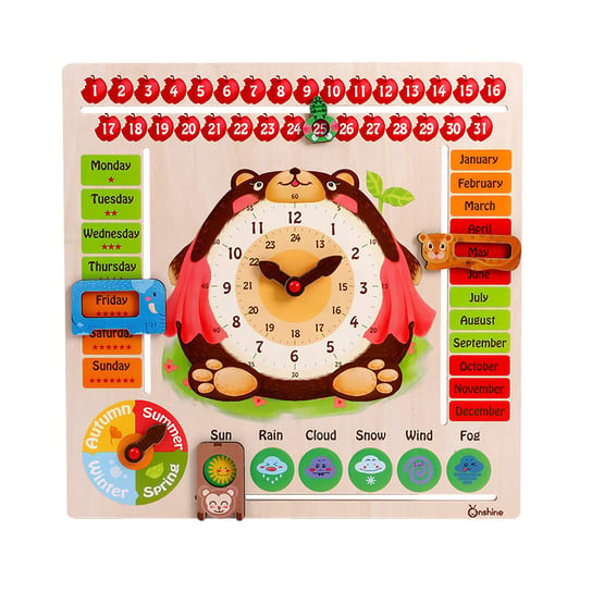 Askato, zabawka edukacyjna Kalendarz i Zegar ASKATO