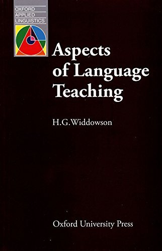 Aspects of Language Teaching Widdowson H. G.