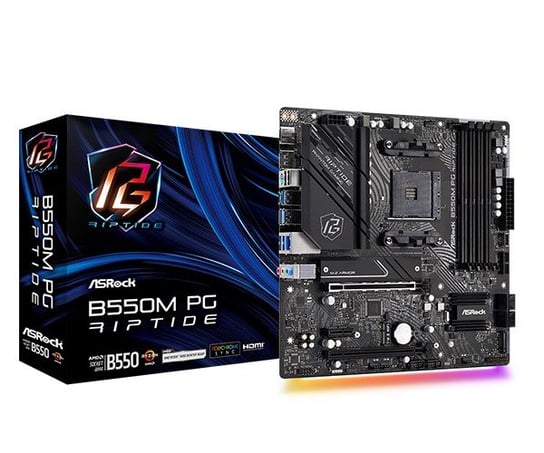 ASROCK B550M PG Riptide mATX AM4 DDR4 (B550M PG RIPTIDE) Inna marka