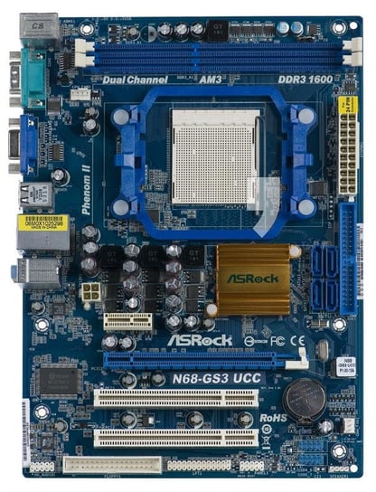 ASROCK N68-GS3 UCC GeForce 7025 Socket AM3 ASRock