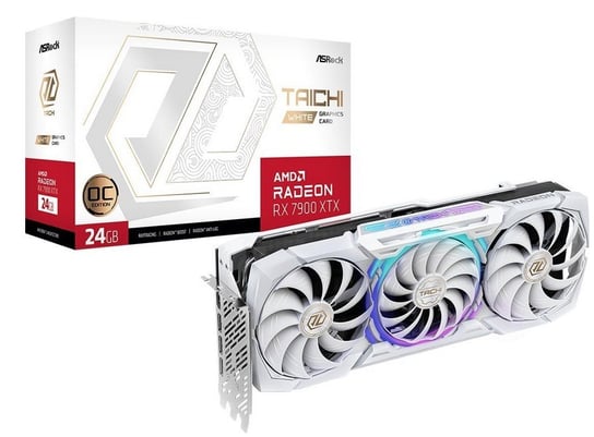 Asrock Radeon RX 7900 XTX Taichi White OC 24GB GDDR6 (RX7900XTXTCW24GO) Asrock