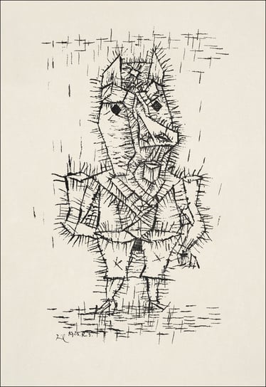 Ass (Esel), Paul Klee - plakat 70x100 cm Galeria Plakatu