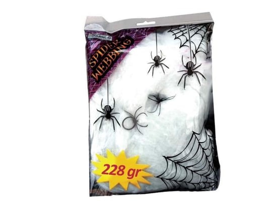 Aster, pajęczyna na Halloween, biała, 228 g Guirca