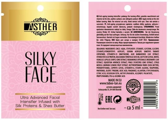 Asther Silky Face Intensifier Do Opalania Twarzy Asther