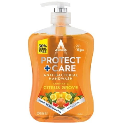 Astonish, Antibacterial Handwash Citrus Groov, Płyn Do Mycia Rąk, 650 ml Astonish