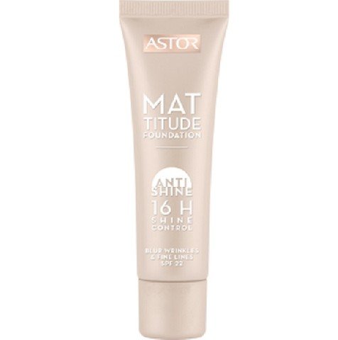 Astor, Anti Shine Mattitude 16H, podkład matujący 203 Peachy, 30 ml Astor