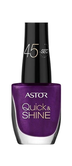Astor, Quick & Shine, lakier do paznokci 527 Peace Purple, 8 ml Astor
