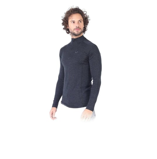 Astro - Bluza z wełny Merino (antracyt) XL Woolona