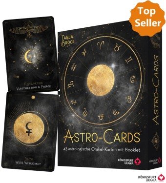 Astro-Cards, m. 1 Buch, m. 43 Beilage Königsfurt Urania