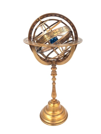 Astrolabium sferyczne mosiężne Kemis - House of Gadgets