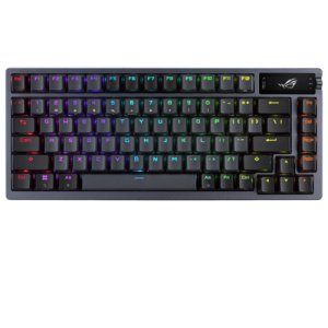 ASUS ROG Azoth — mechaniczna klawiatura do gier w 75%, metalowa obudowa, smarowana sieć ROG NX, ABS Asus