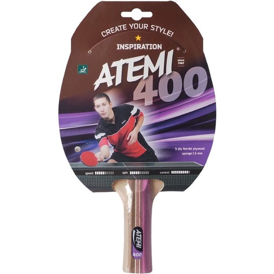 Atemi 400 - Rakietka do tenisa stołowego , rączka anatomiczna Atemi
