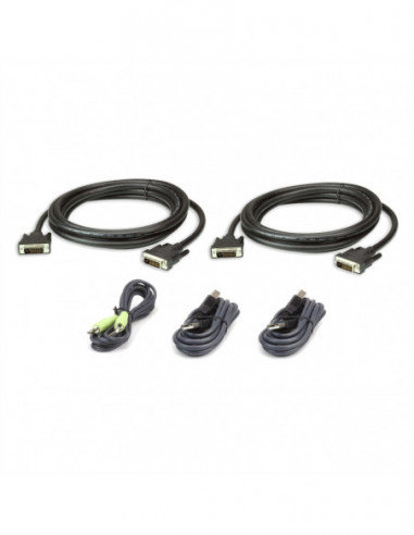 ATEN 2L-7D03UDX5 Zestaw bezpiecznych kabli KVM USB DVI-D Dual Link Aten