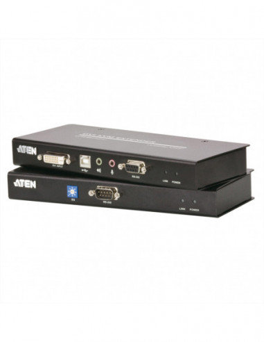 ATEN CE600 KVM-extensie DVI, USB, audio, RS232, 60m Aten