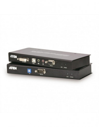 ATEN CE602 KVM-extensie Dual Link DVI, USB, audio, RS232, 60m Aten