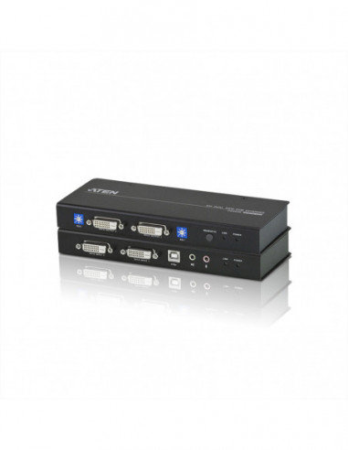 ATEN CE604 Przedłużacz KVM, 2x DVI, Audio, USB, RS232 Aten