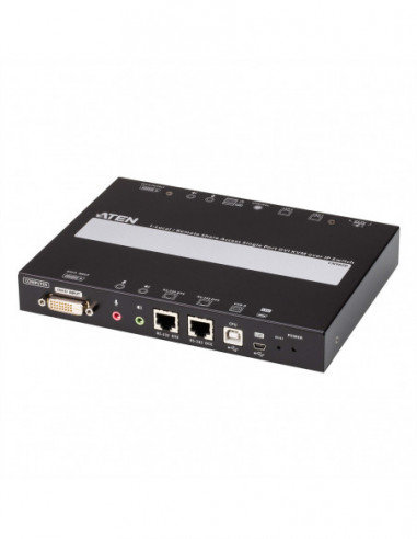 ATEN CN9600 1-lokalny-zewnętrzny dostęp współdzielony Jednoportowy KVM DVI over IP Whitec Aten