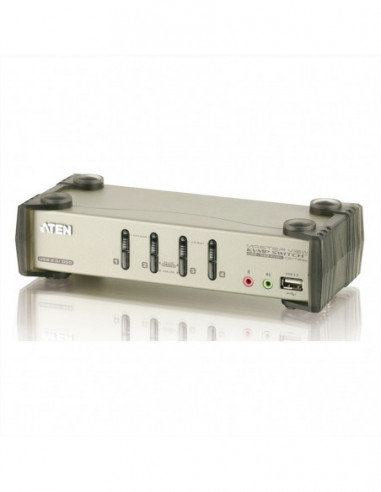 ATEN CS1734B Przełącznik KVM VGA, PS/2-USB, Audio, Hub USB, 4 porty Aten