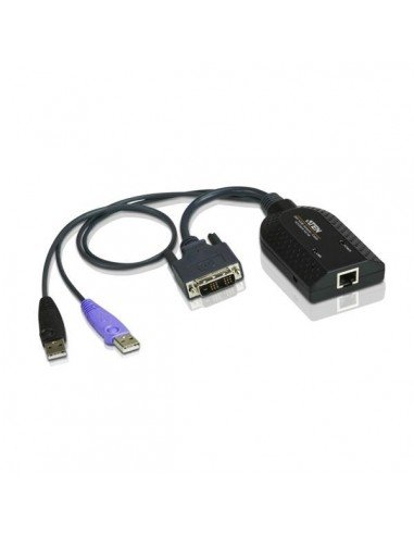 ATEN Kabel-adapter KVM DVI USB do nośników wirtualnych (Virtual Media) z czytnikiem kart Smart (moduł CPU Aten
