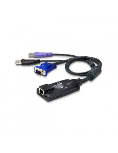 ATEN Przewód-adapter KVM USB do nośników wirtualnych z czytnikiem kart Smart Card (moduł CPU) KA7177 Aten