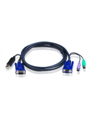 ATEN Przewód KVM USB+PS/2 (1.8m) 2L-5502UP Aten