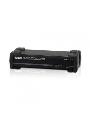 ATEN Splitter DVI Dual Link Audio/Video + RS-232 4-Portowy VS174 Aten