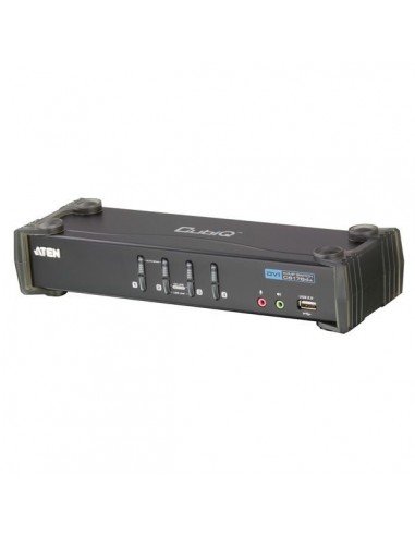 ATEN Switch KVM USB/DVI 4-Portowy z Audio &amp; HUB USB 2.0 (zawiera kable KVM) CS1764A Aten