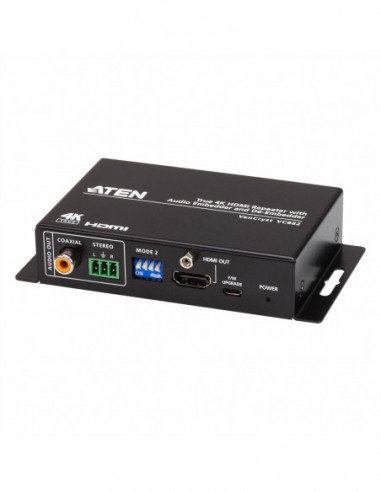 ATEN VC882 Repeater HDMI True 4K z funkcją Audio Embedder i De-Embedder Aten