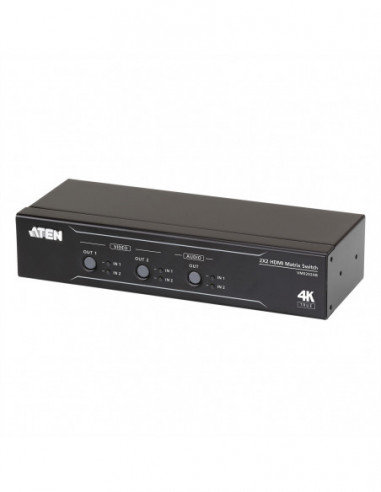 ATEN VM0202HB 2 x 2 True 4K HDMI Audio/Video Matrix Switch Aten