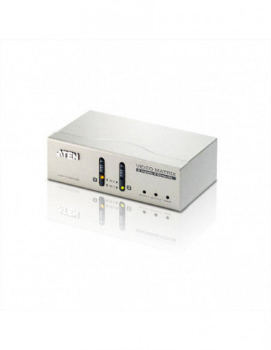 ATEN VS0202 2 x 2 VGA Audio/Video Matrix Switch Aten