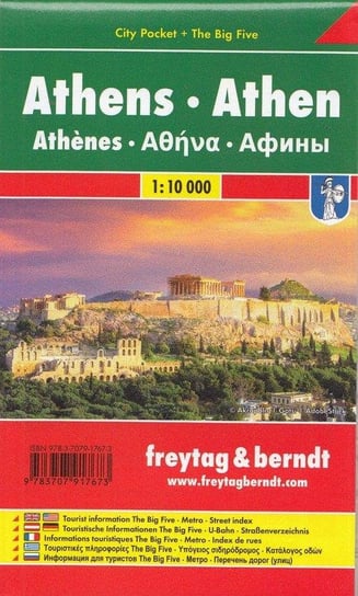 Athen, Stadtplan 1:10.000, City Pocket + The Big Five Freytag & Berndt