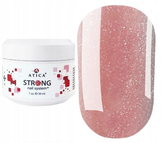 ATICA ŻEL BUDUJĄCY STRONG COVER Pink Tint 30 ml kamuflaż z połyskiem Inna marka