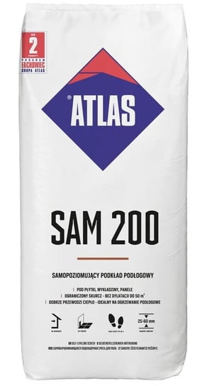 Atlas Podkład podłogowy samopoziomujący 25 kg Atlas Sam 200 Atlas